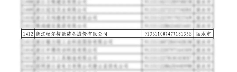 浙江暢爾智能裝備股份有限公司