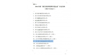 暢爾獲評2016年度“浙江省信用管理示范企業(yè)”