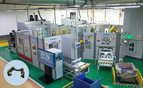 汽車制動器支架自動化生產線